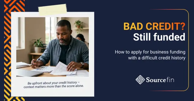 business funding bad credit South Africa – South African SMME owner reviewing financial documents at office desk
