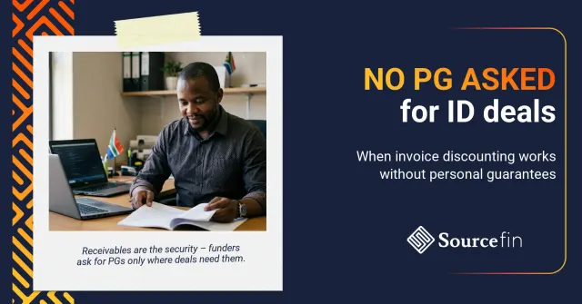invoice discounting without personal guarantees South Africa – South African SMME owner reviewing a contract without onerous personal security clauses