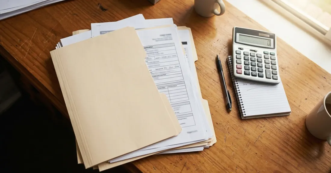Purchase order funding documents required in practice: organised SA SMME application paperwork ready for submission