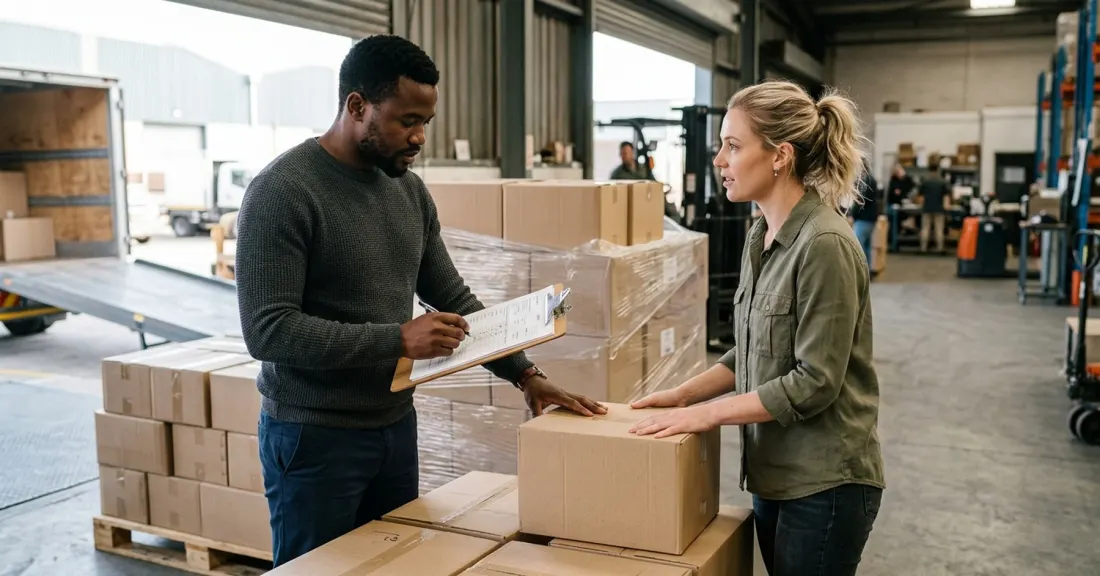 Purchase order funding for imports in practice: SA SMME team receiving imported stock against a confirmed purchase order
