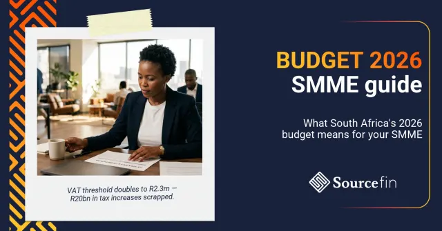 South African SMME business owner reviewing documents representing the budget 2026 South Africa SMME practical guide