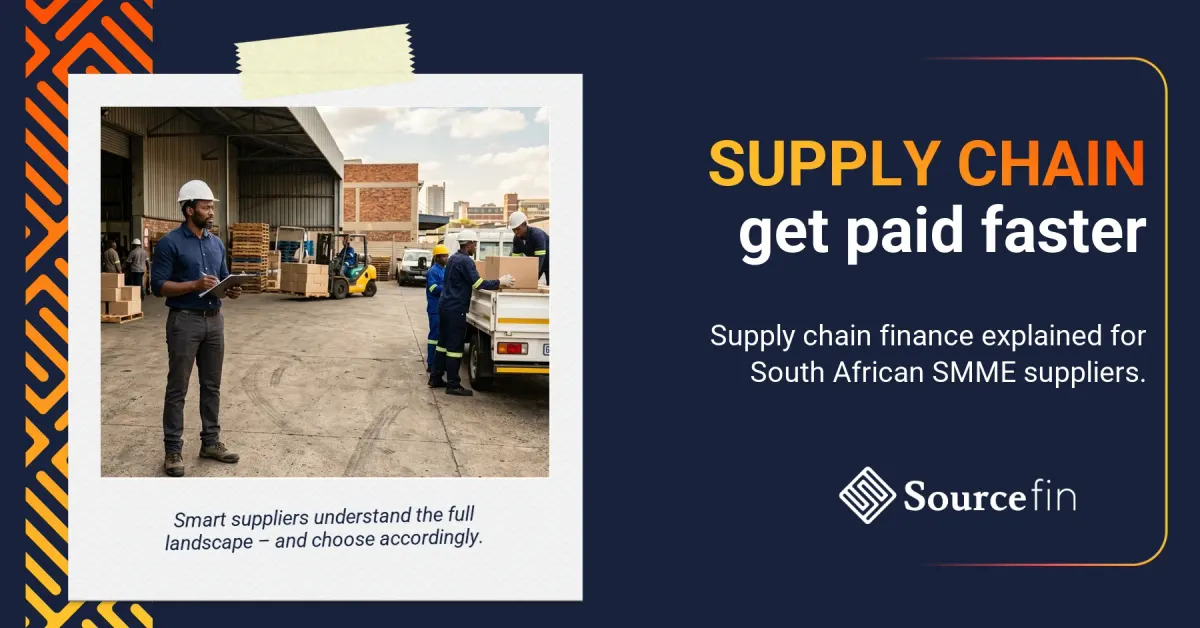 South African SMME supplier using supply chain finance South Africa to get paid faster