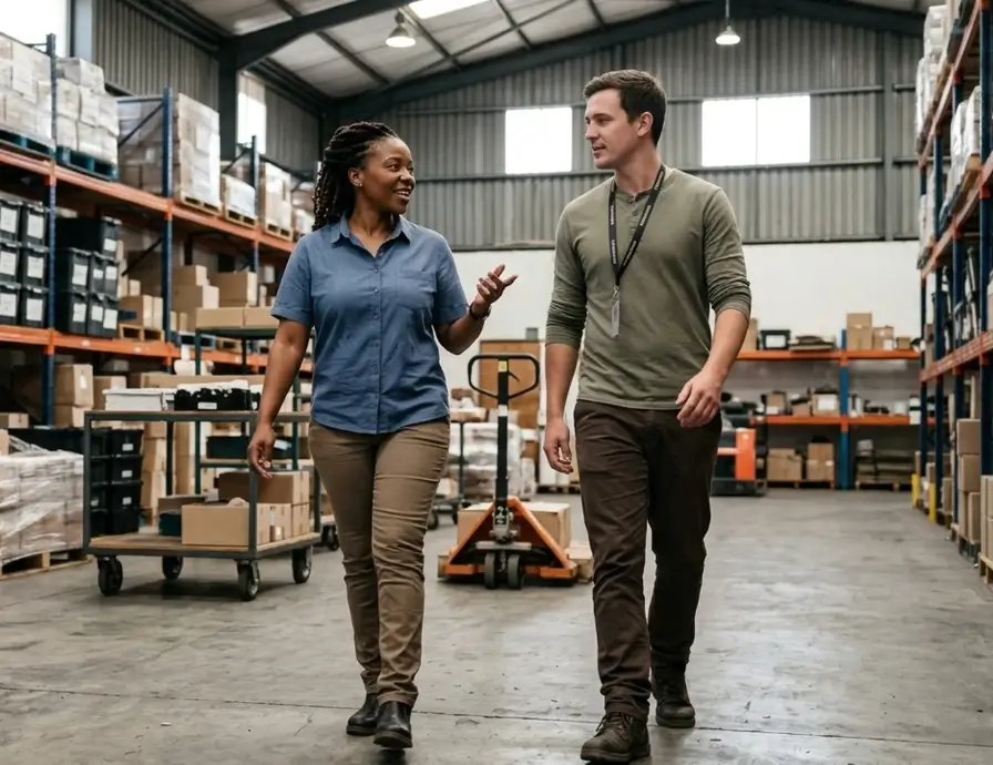 South African SMME owner getting answers about business funding